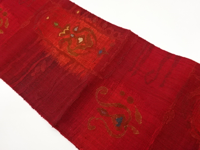 JAPANESE NAGOYA OBI / TSUMUGI / WOVEN ABSTRACT